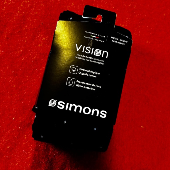 Black and white organic cotton polka dot tights made in Italy NWT - Picture 3 of 7